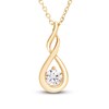 Thumbnail Image 1 of Certified Diamond Pendant Necklace 1/4 ct tw 18K Yellow Gold