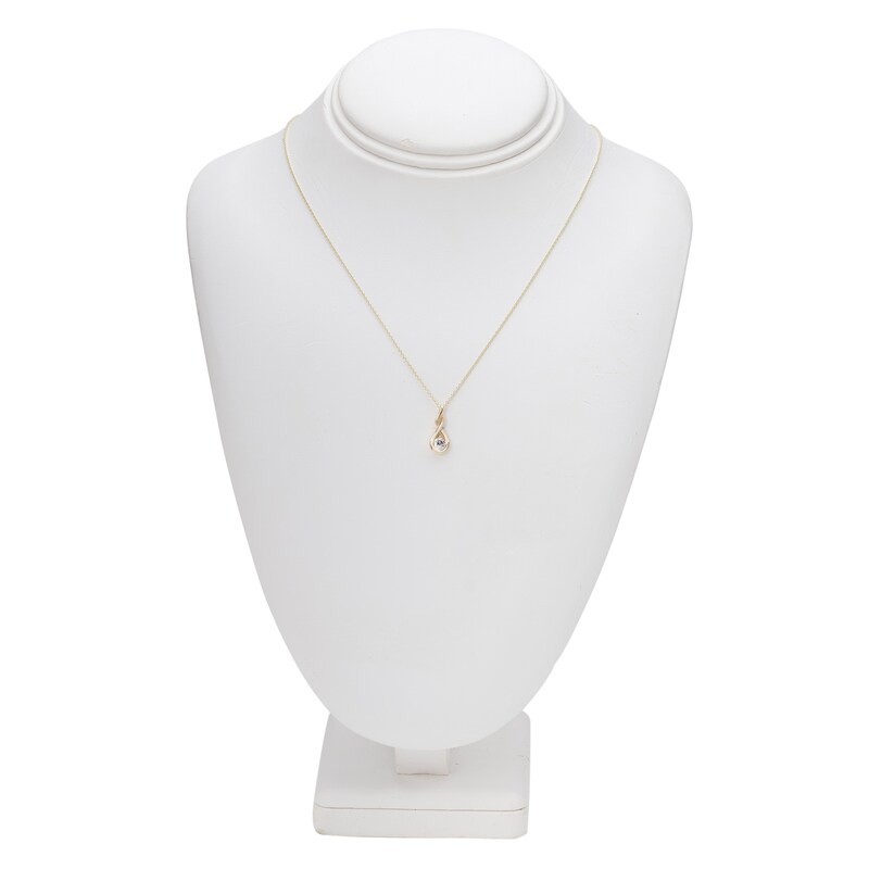 Main Image 4 of Certified Diamond Pendant Necklace 1/4 ct tw 18K Yellow Gold