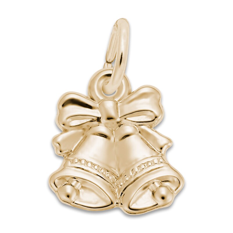 Christmas Bells Charm 14K Yellow Gold