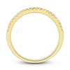 Thumbnail Image 3 of Diamond Contour Wedding Band 1/6 ct tw Round 14K Yellow Gold