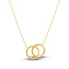 Thumbnail Image 1 of Locked Circles Necklace 14K Yellow Gold 18"