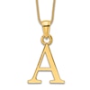 Thumbnail Image 1 of Initial A Necklace 14K Yellow Gold 18"