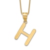 Thumbnail Image 1 of Initial H Necklace 14K Yellow Gold 18"