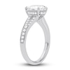 Thumbnail Image 2 of Lab-Created Diamond Engagement Ring 2-1/3 ct tw Pear/Round 14K White Gold