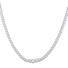 Thumbnail Image 2 of Graduated Diamond Tennis Necklace 3 ct tw Round 14K White Gold 18"