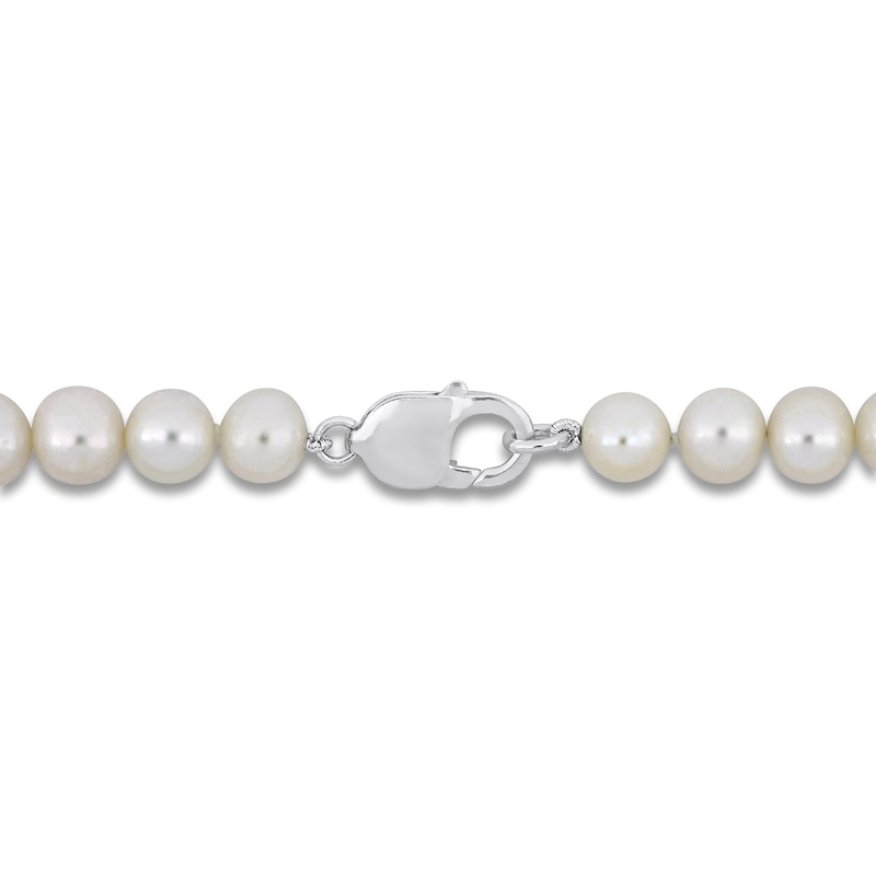 Main Image 2 of Men's Freshwater Cultured Pearl Bracelet Sterling Silver 9"