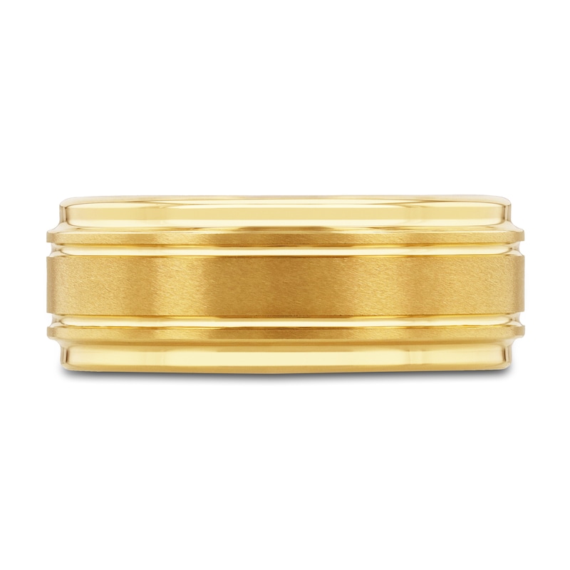 Main Image 3 of Wedding Band Yellow Tungsten 9mm