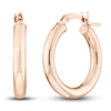 Thumbnail Image 1 of Polished Hoop Earrings 14K Rose Gold 20mm