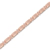 Thumbnail Image 2 of Men's Diamond Bracelet 1 ct tw Round 14K Rose Gold 8.5"