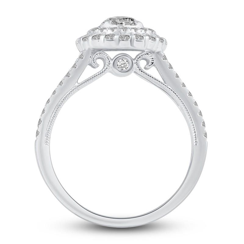 Main Image 2 of Diamond Engagement Ring 1 ct tw Round 14K White Gold