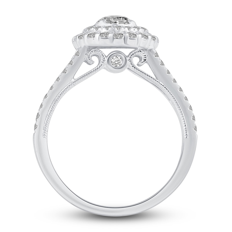 Diamond Engagement Ring 1 ct tw Round 14K White Gold