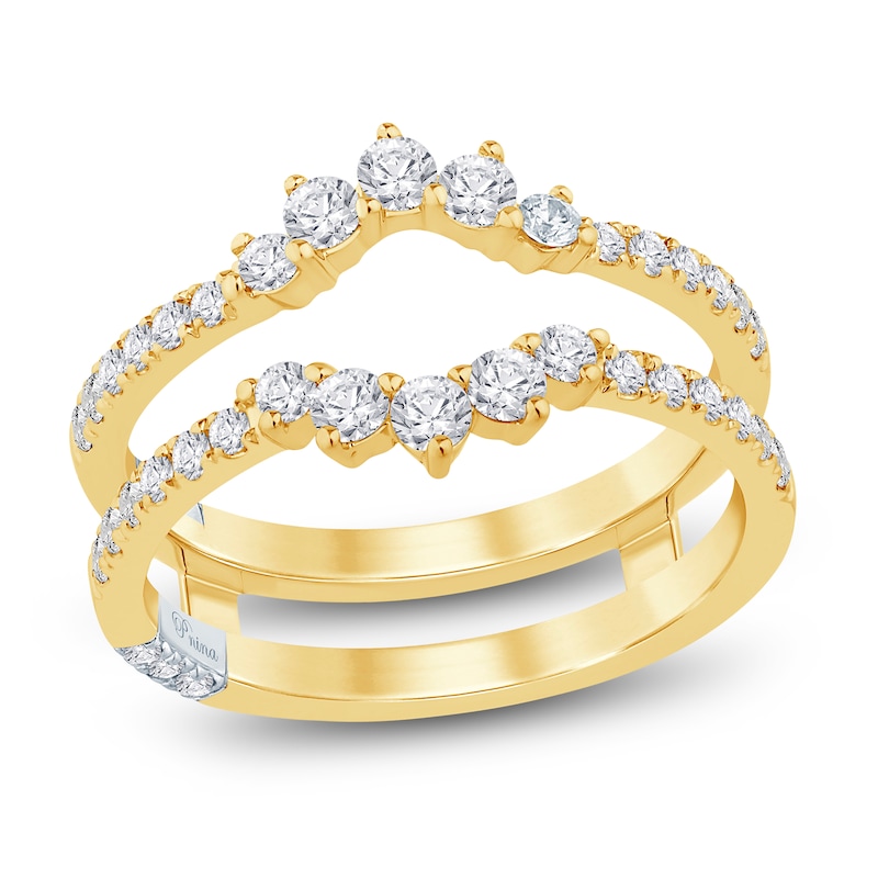 Main Image 1 of Pnina Tornai Diamond Enhancer Ring 3/4 ct tw Round 14K Yellow Gold