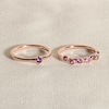 Thumbnail Image 4 of Juliette Maison Natural Blue Zircon & Natural Aquamarine Ring 10K Yellow Gold