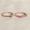 Thumbnail Image 4 of Juliette Maison Natural Peridot & Natural Blue Sapphire Ring 10K Rose Gold