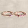 Thumbnail Image 4 of Juliette Maison Natural Citrine & Natural Amethyst Ring 10K White Gold