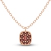 Thumbnail Image 1 of Juliette Maison Natural Garnet Pendant Necklace 10K Rose Gold
