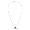 Thumbnail Image 2 of Juliette Maison Natural Garnet Pendant Necklace 10K Rose Gold