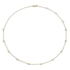 Thumbnail Image 1 of Shy Creation Diamond Station Necklace 1/5 ct tw Round 14K Yellow Gold 18" SC22003838