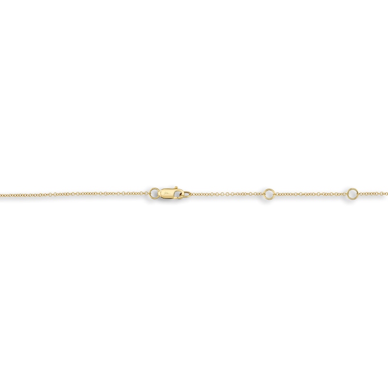 Main Image 3 of Shy Creation Diamond Station Necklace 1/5 ct tw Round 14K Yellow Gold 18" SC22003838