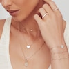 Thumbnail Image 4 of Shy Creation Diamond Station Necklace 1/5 ct tw Round 14K Yellow Gold 18" SC22003838