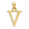 Thumbnail Image 3 of Initial V Necklace 14K Yellow Gold 18"