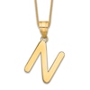 Thumbnail Image 1 of Initial N Necklace 14K Yellow Gold 18"