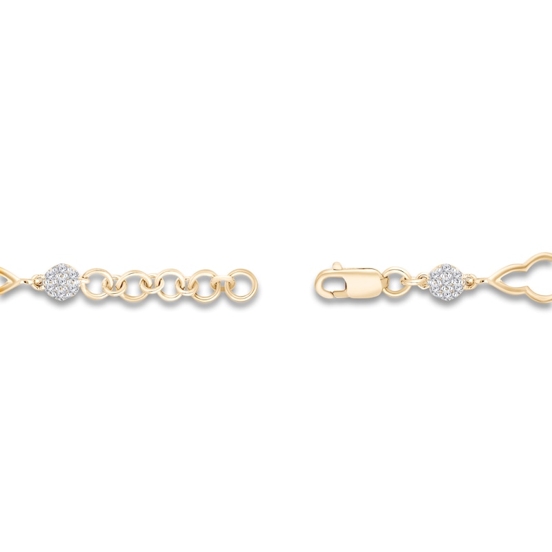 Main Image 3 of Kallati Diamond Bracelet 1/2 ct tw Round 14K Yellow Gold 7.5"
