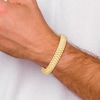 Thumbnail Image 3 of Men's Semi-Solid High-Polish Link Bracelet 14K Yellow Gold 8"