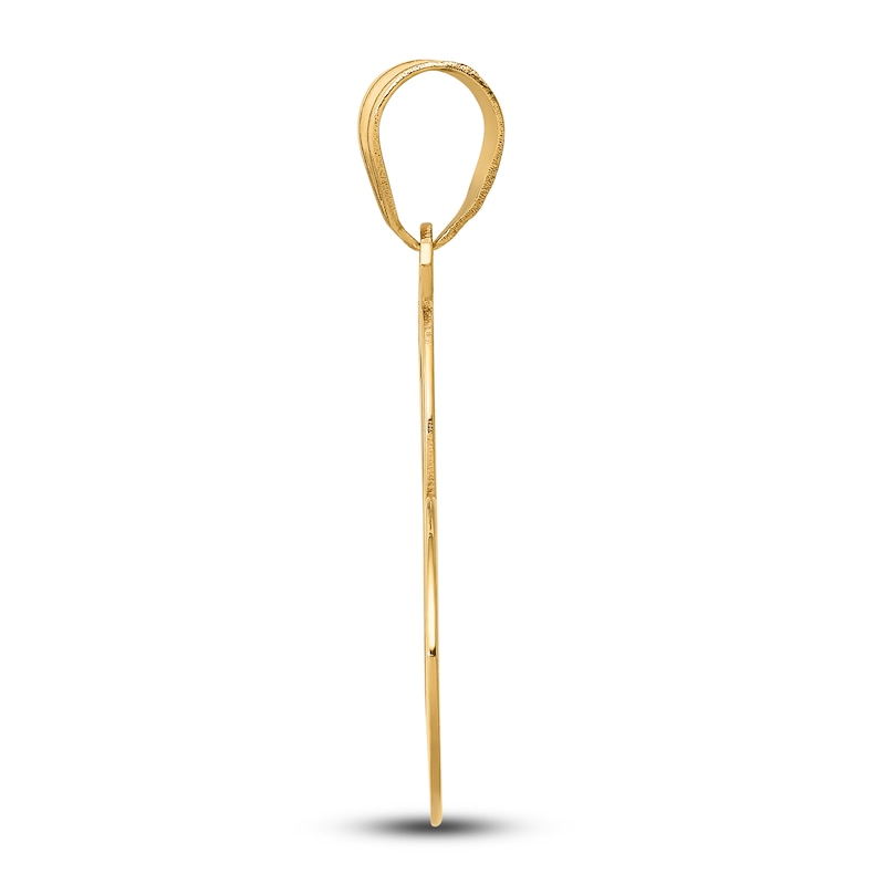Main Image 2 of Ribbon Charm 14K Yellow Gold
