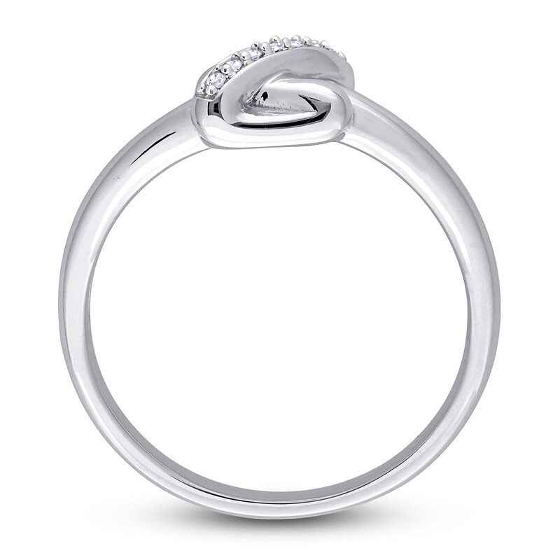 Main Image 3 of Y-Knot Ring Diamond Accents 14K White Gold