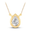 Thumbnail Image 1 of Diamond Pendant Necklace 3/8 ct tw Pear 14K Yellow Gold 18" (I1,I)