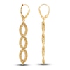 Thumbnail Image 1 of Italia D'Oro Braided Dangle Earrings 14K Yellow Gold