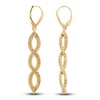 Thumbnail Image 2 of Italia D'Oro Braided Dangle Earrings 14K Yellow Gold