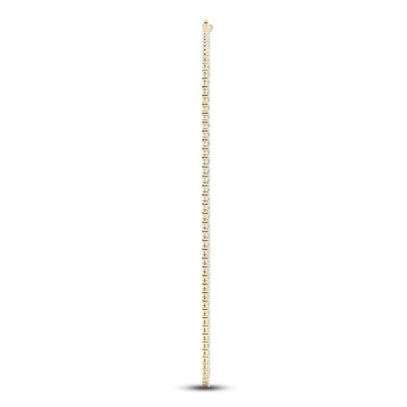 Main Image 4 of Lab-Grown Diamond Tennis Necklace 20 ct tw 14K Yellow Gold