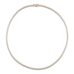 Lab-Grown Diamond Tennis Necklace 5 ct tw 14K Yellow Gold