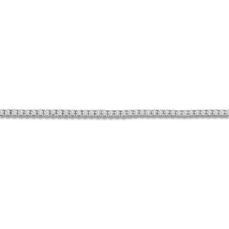 Main Image 2 of Lab-Grown Diamond Tennis Necklace 5 ct tw 14K White Gold