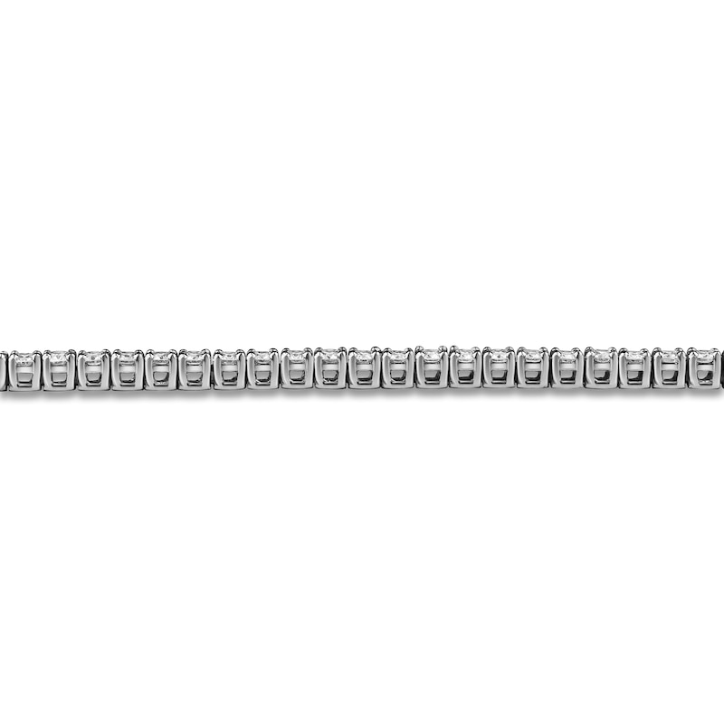 Main Image 5 of Lab-Grown Diamond Tennis Necklace 5 ct tw 14K White Gold