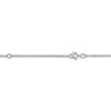 Thumbnail Image 2 of Personalized High-Polish Heart Pendant Diamond Accent Necklace 14K White Gold 18"