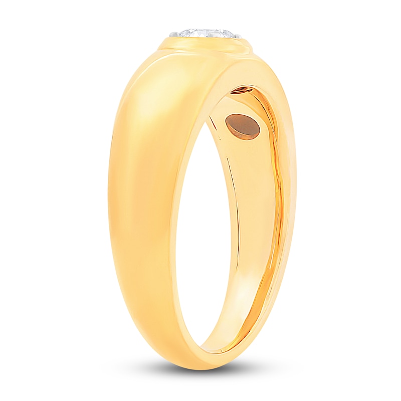 Diamond Solitaire Engagement Ring 1/2 ct tw Oval 14K Yellow Gold (I/SI2)