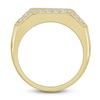 Thumbnail Image 1 of Bourbon-Colored Diamonds Men's White & Brown Diamond Ring 2 ct tw Round 10K Yellow Gold