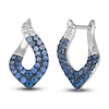 Thumbnail Image 2 of Le Vian Natural Sapphire Ombre Earrings 14K Vanilla Gold