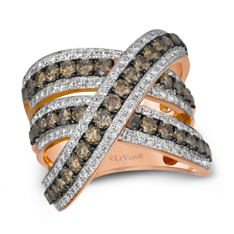Main Image 1 of Le Vian Diamond Ring 2-1/4 ct tw 14K Strawberry Gold
