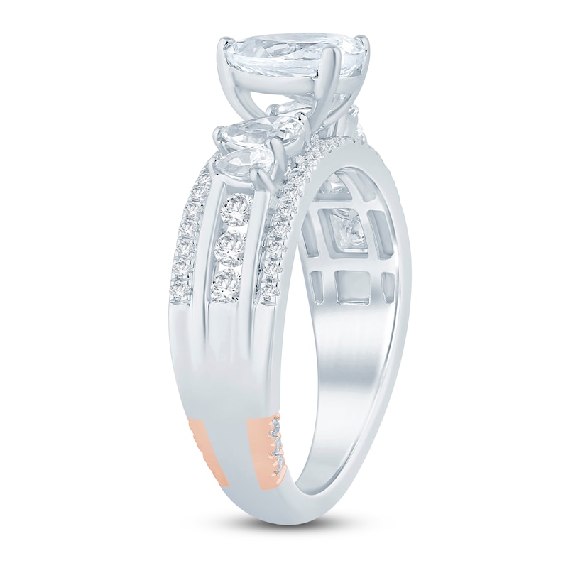 Pnina Tornai Pear & Round-Cut 5-Stone Diamond Engagement Ring 1-7/8 ct tw Platinum