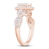 Thumbnail Image 2 of Princess & Round-Cut Diamond Quad Engagement Ring 1-1/3 ct tw 14K Rose Gold