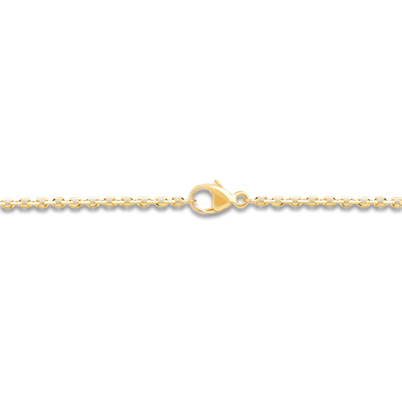 Main Image 3 of Children's Dog Tag Necklace 18K Yellow Gold 10"