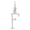 Thumbnail Image 1 of Charm'd by Lulu Frost Diamond Letter F Charm 1/15 ct tw Pavé Round 10K White Gold