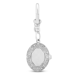Charm'd by Lulu Frost Diamond Abundance Locket Charm 1/10 ct tw 10K White Gold