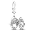Thumbnail Image 3 of Charm'd by Lulu Frost Diamond Abundance Locket Charm 1/10 ct tw 10K White Gold