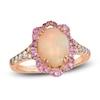 Thumbnail Image 1 of Le Vian Natural Opal & Pink Sapphire Ring 1/4 ct tw Diamonds 14K Strawberry Gold