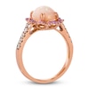 Thumbnail Image 2 of Le Vian Natural Opal & Pink Sapphire Ring 1/4 ct tw Diamonds 14K Strawberry Gold